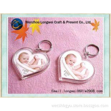 Cute heart shaped digital photo viewer keychain / acrylic k